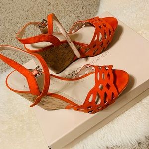 High wedges Like new with box